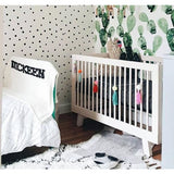 Cream blanket & black name